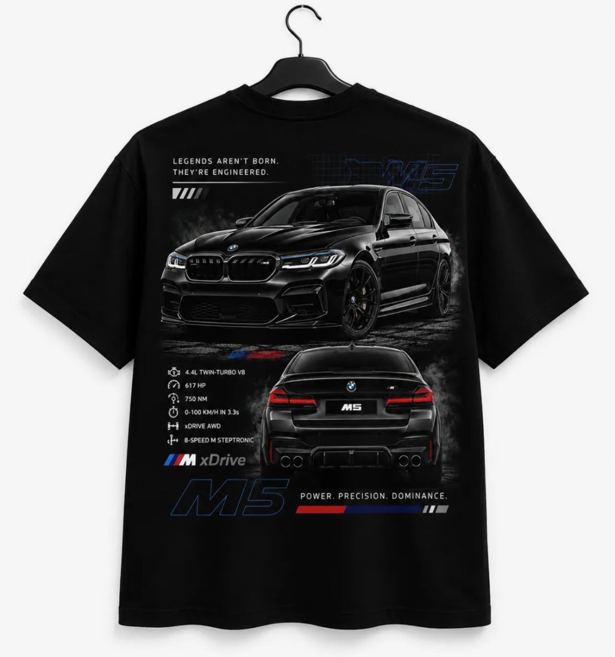M Package BMW Graphic Printed Baggy Tee